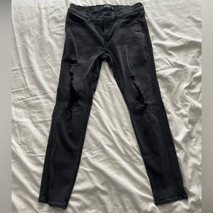 Hollister black ripped jeans